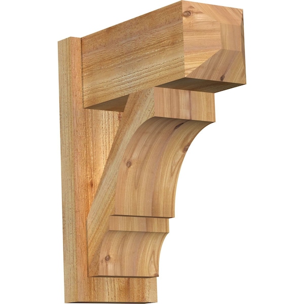 Ekena Millwork Balboa Rough Sawn Craftsman Outlooker, Western Red Cedar, 8"W x 18"D x 22"H OUT08X18X22BOA04RWR - main